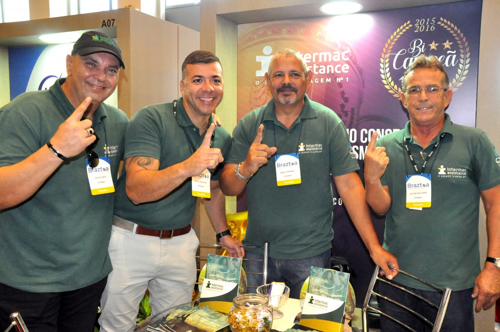 Carlos Costa, Pedro Gonçalves, Marcio Ferreira e Luiz Carlos Oliveira, da Intermac Carlos Costa, Pedro Gonçalves, Marcio Ferreira e Luiz Carlos Oliveira, da Intermac
