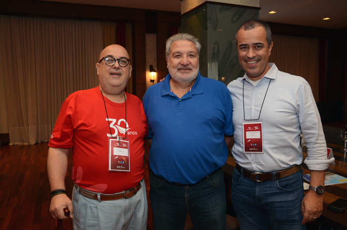 Cassulino, da Ancoradouro, Cacalo Destro, e Luiz Carlos Vargas, da Travelport