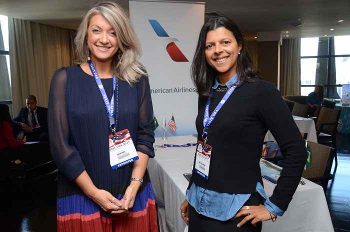 Catia Frias e Ana Paula Araujo, da American Airlines Catia Frias e Ana Paula Araujo, da American Airlines