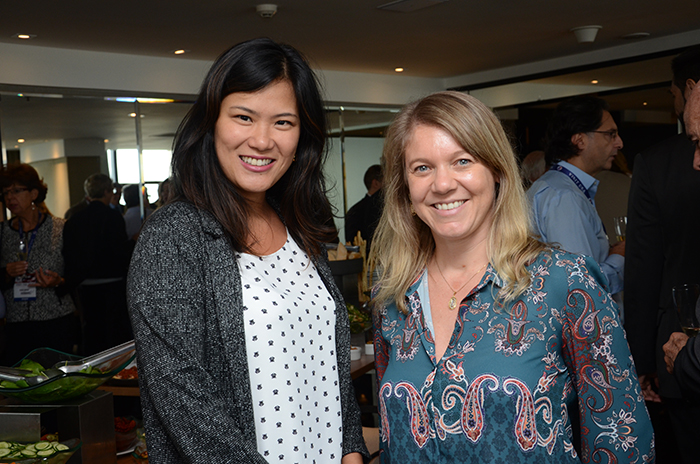 Cibele Narazaki, da United, e Carolina Cordioli, do Brand USA