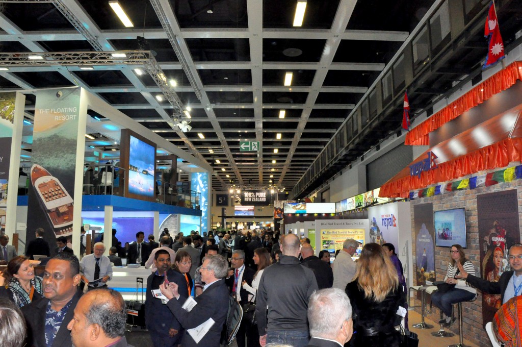 Como de praxe, corredores lotados neste 1° dia de ITB