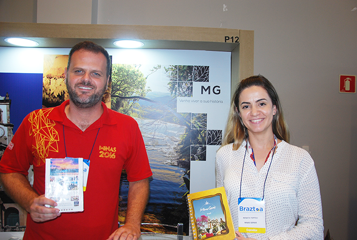 Daniel Marques e Renata Tofoli, da Setur MG