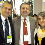 Davide Calicchia, da TAP, entre Claudio e Denise Del Bianco, da Del Bianco Turismo