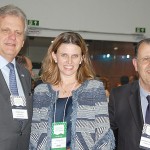 Edmar Bull e Antonio Azevedo, da Abav com Tatiana Turra, do Instituto Municipal de Turismo