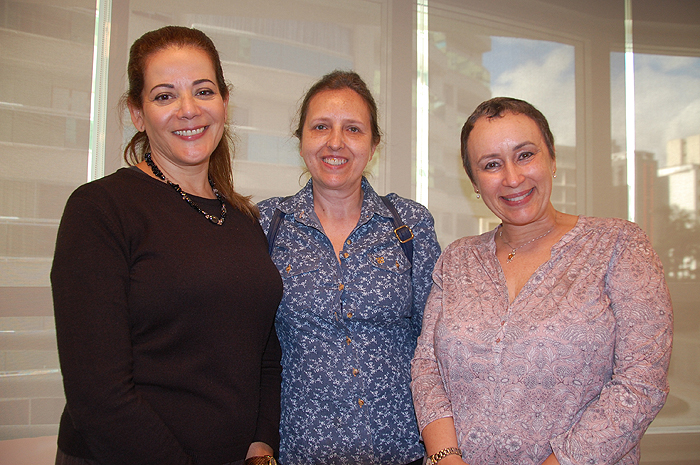 Elizete Silva, da HP, Fernanda Martins, da ADP, e Alice Seterval, da DMG