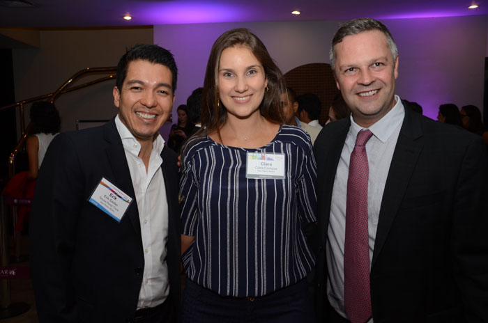 Erik Sadão, da Teresa Perez, Clara Campos, da Minor Hotels, e Simon Mayle, da TravelWeek