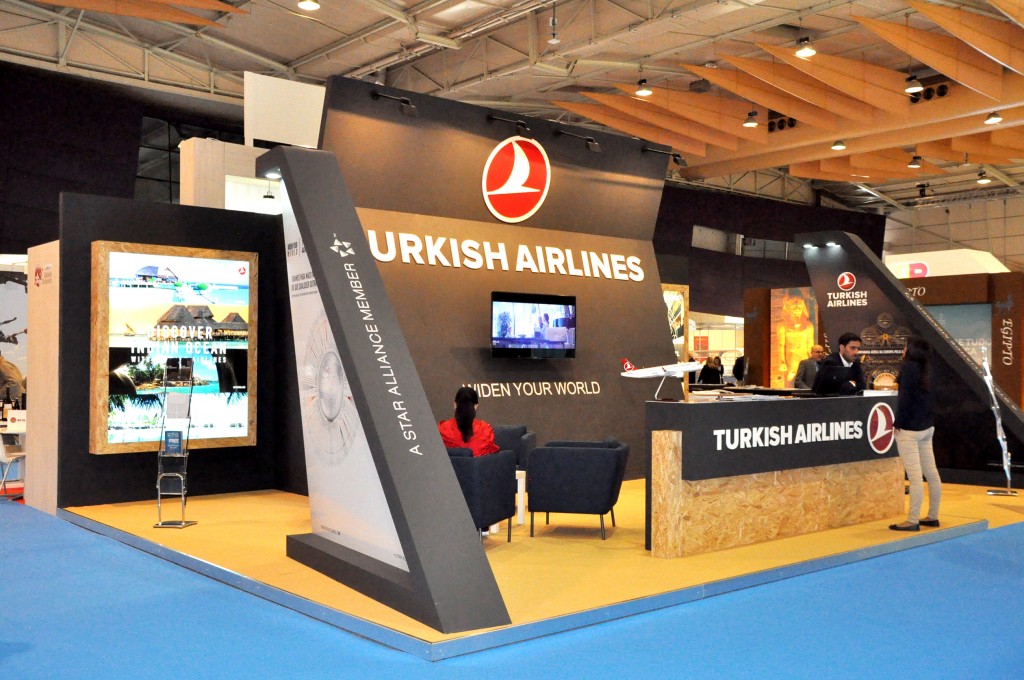 Estande da Turkish Airlines