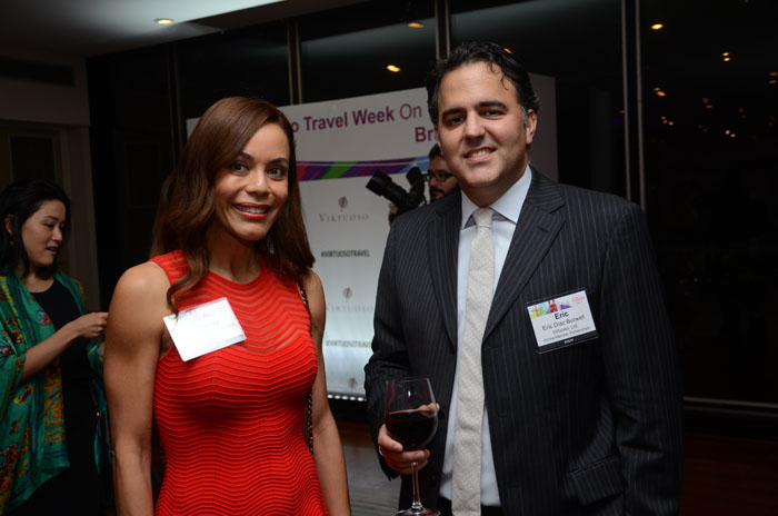 Eveliny Bastos, da EBK PR, e Eric Diaz, da Virtuoso