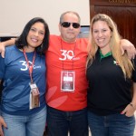 Fabiana Andrade, da Ancoradouro, David Gouveia, da Podium, e Adriana Tolentino, da TAP
