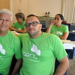 Fabio Trindade, April PA e Mauricio Hogendoon, April PR