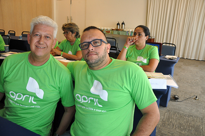 Fabio Trindade, April PA e Mauricio Hogendoon, April PR