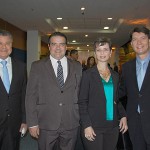 Felipe Gonzalez, da Abav-PR, Fernando Valente, do Igu City Bus, Trícia Sander, da 8 Vias Consultoria, e Pedro Falcon, da Personal Brasil