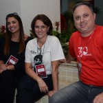 Fernanda Cypriano, da Top Fly, Rosana, da HR Viagens, e Rogerio Verdi, da Ancoradouro