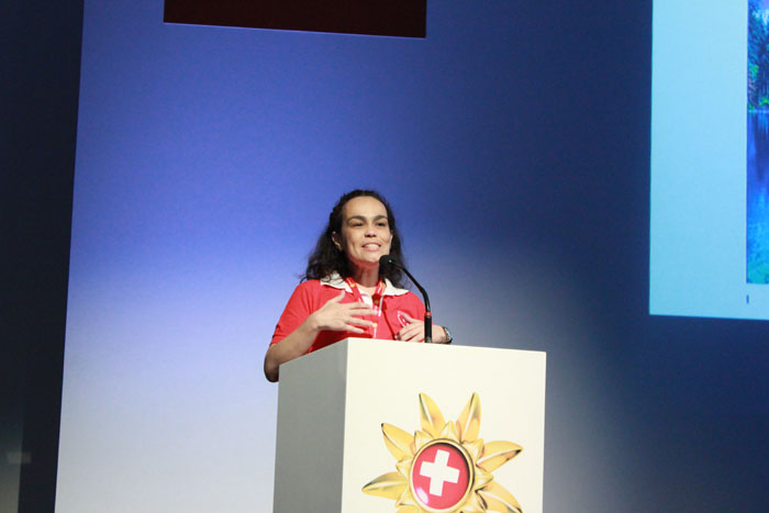 Fernanda Maldonado, coordenadora de trade do Turismo da Suíça no Brasil