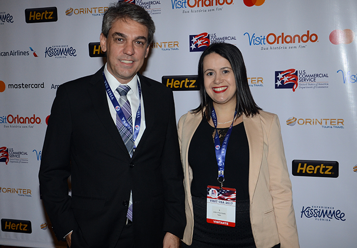 Fernando Santos e Juliana Assumpção, da Aviesp