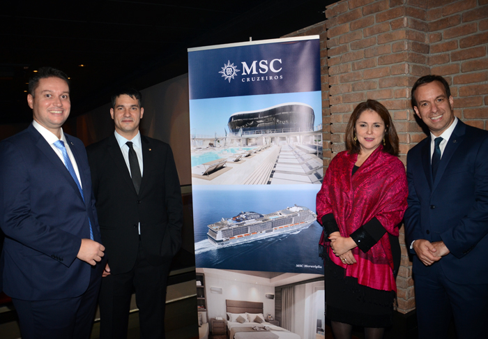 Flavio Lambstain, Ignacio Palacios Hidalgo, Márcia Leite e Adrian Ursilli, da MSC