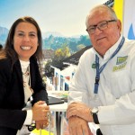 Gisele Lima, da Promo, e Roy Taylor, do M&E