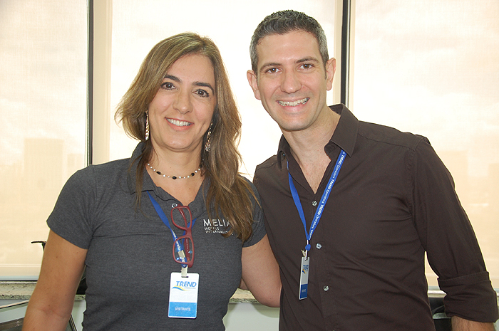 Gisele Torrano e Luiz Rocha, da Meliá Hotels