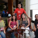 Guilherme, da Ancoradouro, Eliane Almeida, da Laces Viagens, Renata Matias, da FC Turismo, Helen Ribeiro, da Mediterraneo Viagens, e Val, da BTB Viagens