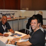 Gustavo Dantas, da Gudan Turismo e Walter Braga, da Touristcard
