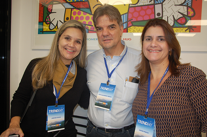 Janaína Joia, da Globo Tur com José Pontes e Kathia Pontes, da PontesTur