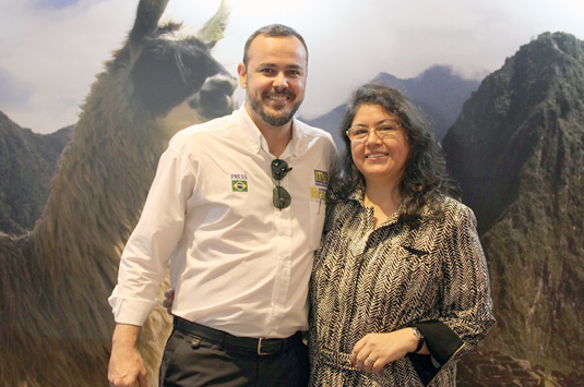 João Taylor do M&E com Milagros Ochoa João Taylor do M&E com Milagros Ochoa