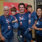 Juarez Neto, Juarez Filho, com o filho Gustavo e o sobrinho Rafael, e Silvia Cintra