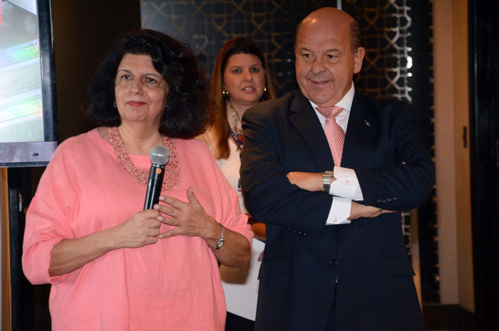 Jussara Haddad, do Consulado Americano, e José Roberto Trinca, da American Airlines Jussara Haddad, do Consulado Americano, e José Roberto Trinca, da American Airlines