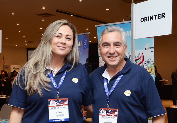 Keila Calda e Rogério Campos, da Orinter