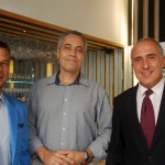 Koen Lizen, sócio diretor, Flávio Pessoa, diretor Comercial e o cônsul da Bélgica