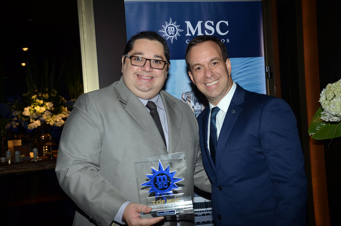 Leandro Sommerfeld, da Marítimos Operadora, e Adrian Ursilli, da MSC Leandro Sommerfeld, da Marítimos Operadora, e Adrian Ursilli, da MSC