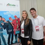 Luciana Alcini e Diego Lopes, da Alitalia