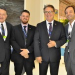 Luis Fernando Moraes, da Cunha & Vaz Associados, Diego Feijó, da Embratur, Vinicius Lummertz, presidente da Embratur, e David Seromenho, da Cunha Vaz