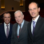 Luis Vargas, da Travelport, Ian Gillespie, da Avianca Internacional, e Rodrigo Napoli, da Avianca Brasil