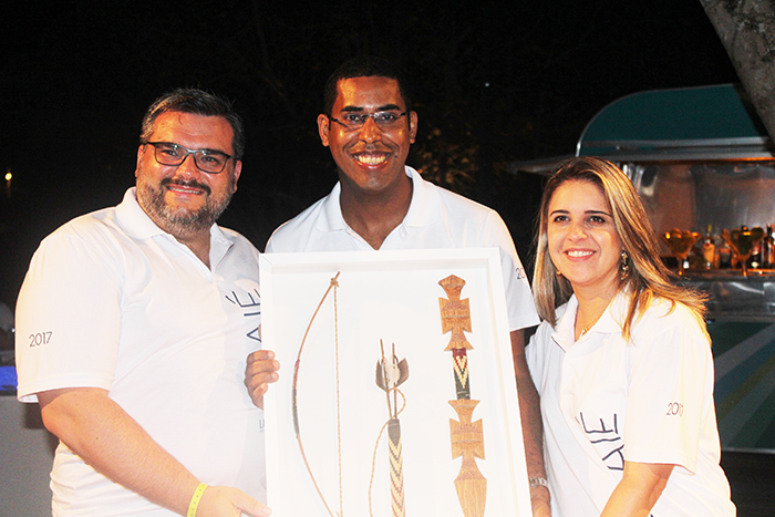Luiz Fabri e Andrea Trindade da Tam Viagens, premiados