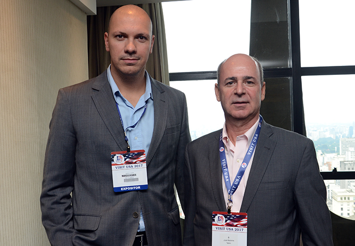 MArcelo Kaiser, do Visit Florida, e José Madeira, da River Global