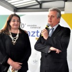 Magda Nassar, presidente da Braztoa, e Edmar Bull, presidente da Abav Nacional