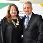 Magda Nassar, presidente da Braztoa, e Edmar Bull, presidente da Abav Nacional