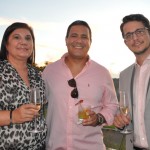 Marcia Franco, da Flytour Eventos, Mateus Passos, da Tour House, e Alexandre Jung, do Iguassu CVB