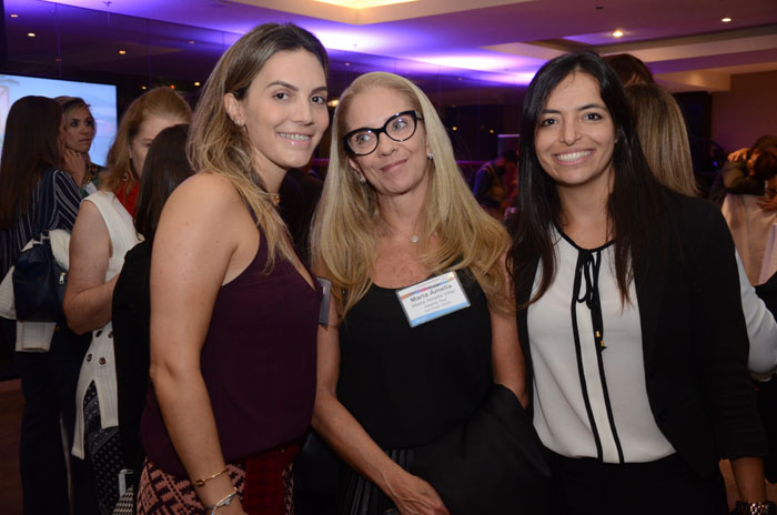 Mariana Bellissi e Maria Amelia Villar, da Atlanta Tour, e Lia Delmonte, do Tivoli