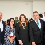 Michael Nagy, do Rio CVB, Monica Samia e Madga Nassar, da Braztoa, Alexandre Sampaio, da FBHA, e Edmar Bull, da Abav