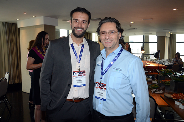 Neto Fernandes, da Worlf, e Mauricio Alexandre, do SeaWorld