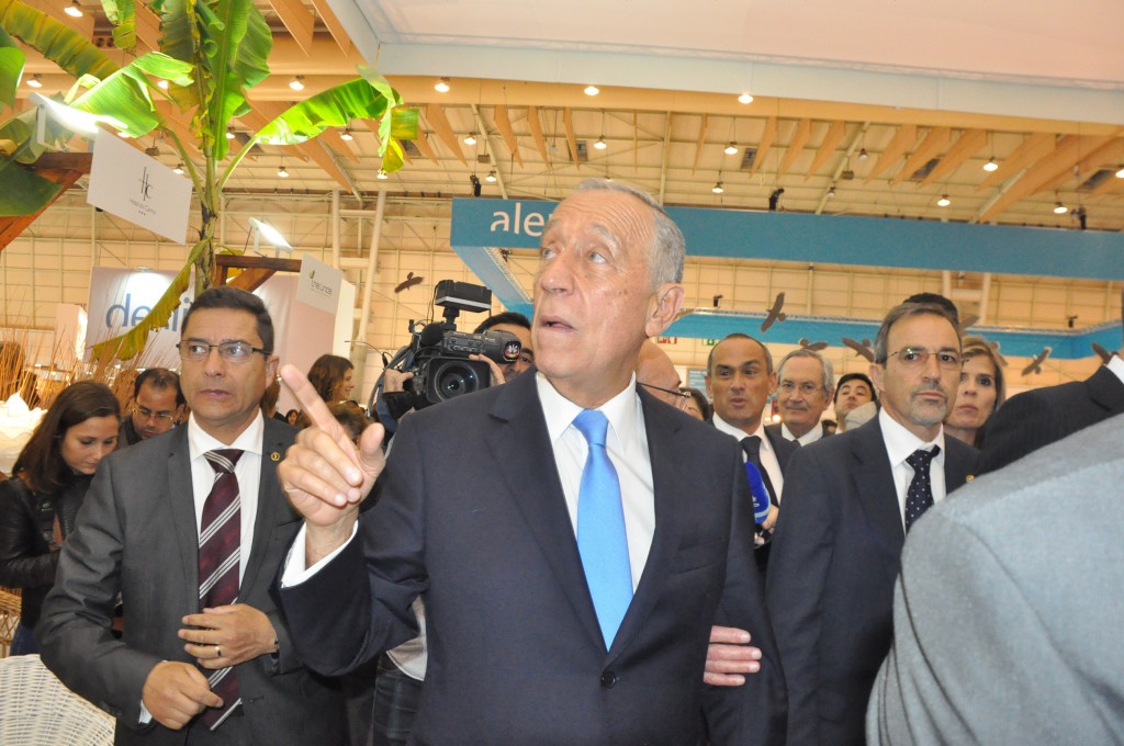 O presidente Marcelo Rebelo conheceu os pavilhões da BTL 2017 O presidente Marcelo Rebelo conheceu os pavilhões da BTL 2017