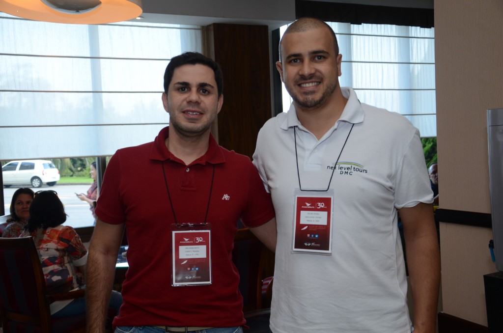Orlando Neto, da Unikee Travel, e Felipe Pinho, da Nex Level Tours