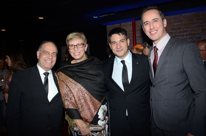 Orlando Palhares, da CVC, Bárbara Picolo e Umberto Nocelli, da Flytour Viagens, e Ignacio Palacios Hidalgo, da MSC Orlando Palhares, da CVC, Bárbara Picolo e Umberto Nocelli, da Flytour Viagens, e Ignacio Palacios Hidalgo, da MSC