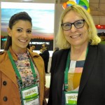 Patricia Masche, do RioCVB, e Eva Sjövall, da Compass Brazil