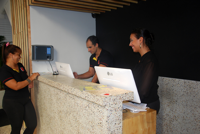 Recepção do hotel