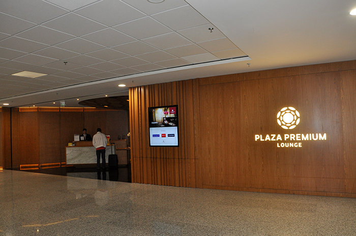 Recepção do lounge Plaza Premium Recepção do lounge Plaza Premium