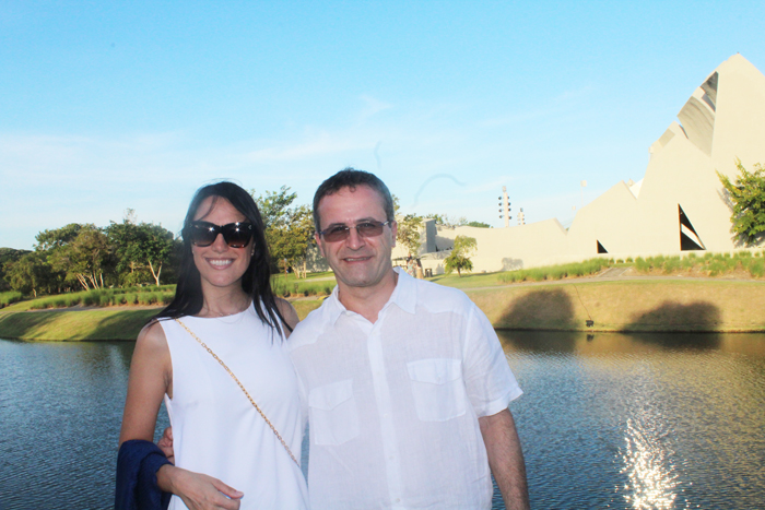 Renata Rigui, diretora comercial com Luigi Rotunno, proprietário do La Torre