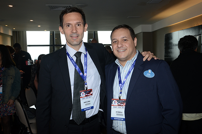 Rodrigo Vaz, da CVC, e Luiz Araujo, da Disney